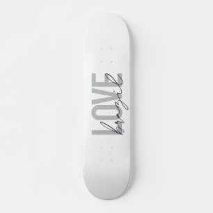 Simple, modern, urban, cool design Love Brazil Skateboard