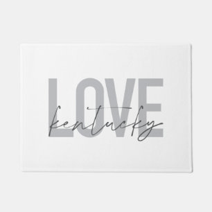 Simple, modern, urban, cool design Love Kentucky Doormat