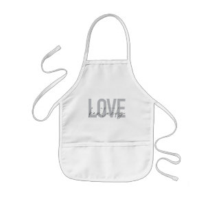Simple, modern, urban, cool design Love Kentucky Kids Apron