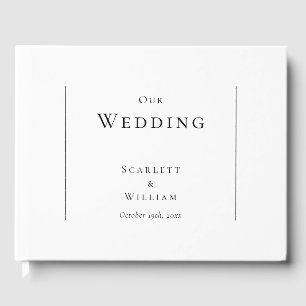 Simple Modern Wedding Guest Book