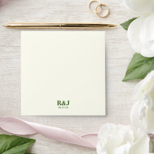 Simple Modern Wedding Monogram Envelope