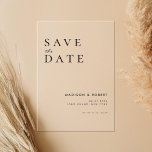 Simple Modern Wedding Save the Date Acrylic Invitations<br><div class="desc">Simple Modern Wedding Save the Date Acrylic Invitation</div>