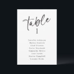 Simple Modern Wedding Seating Chart Signs Cards<br><div class="desc">Simple, Modern Wedding Seating Chart Cards: Use these modern handwriting table lists for your seating chart at your wedding or event. This design features the word "Table" in a fun, messy handwriting script. It's set in black, but you can change the colour to anything you like! Just click "customize more"...</div>