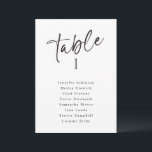 Simple Modern Wedding Seating Chart Signs Cards<br><div class="desc">Simple, Modern Wedding Seating Chart Cards: Use these modern handwriting table lists for your seating chart at your wedding or event. This design features the word "Table" in a fun, messy handwriting script. It's set in black, but you can change the colour to anything you like! Just click "customize more"...</div>