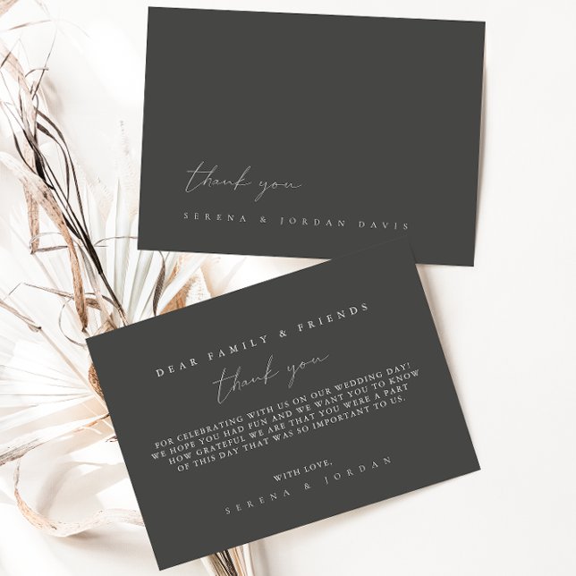 Simple Modern Wedding Thank You Card (Creator Uploaded)