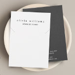 Simple Modern White Necklace Bracelet Display Card<br><div class="desc">Stylish and modern necklace or bracelet display holder with two printed slats "markers", these are not precut. If you are looking for a ring or earring display in this design see in this collection, Message me if you need assistance or have any special requests. For shipping, cardstock inquires and pricing...</div>