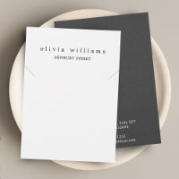 Simple Modern White Necklace Bracelet Display Card