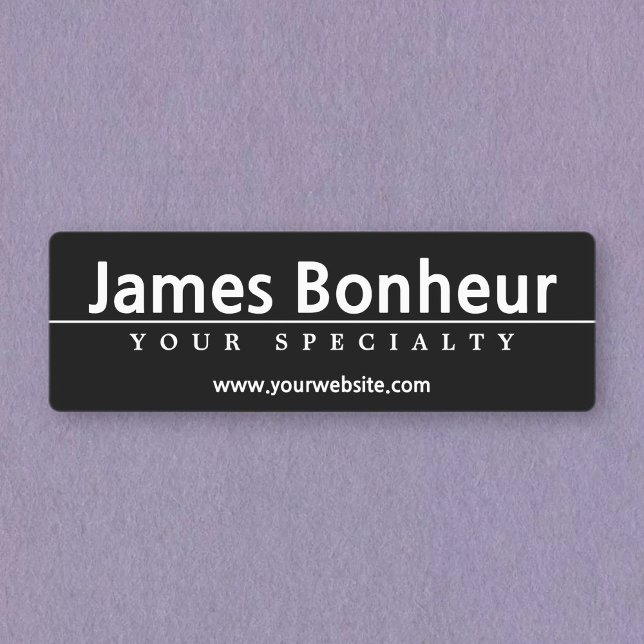 Simple Modern White Text on Black Waterproof (Creator Uploaded)