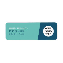 Simple moderne Blue Green Professional Adresse