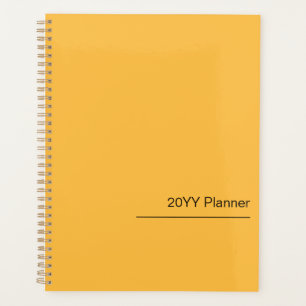 Simple Moderne Chaud Jaune Jaune Planificateur