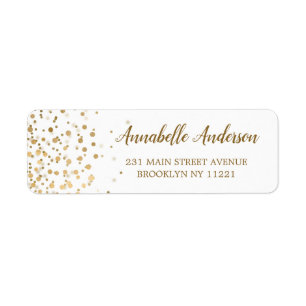 Simple moderne Elegant Parties scintillant or Conf
