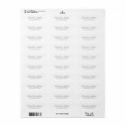 Simple Moderne Élégant Script Chic Adresse de reto