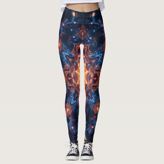 Simple moderne : Galaxy Space Rock Cool Leggings (Devant)