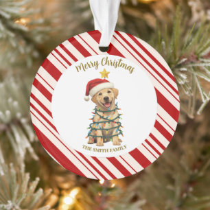 Simple moderne joyeux Noël chiot Labrador patte
