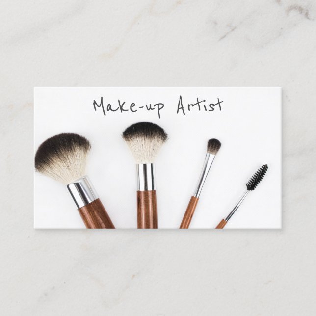 Simple moderne maquillage Carte de visite (Devant)