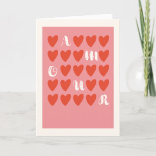 Simple Moderne Minimal Amour Carte de la Saint-Val