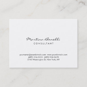 Simple moderne minimaliste Carte de visite simple