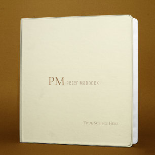 Simple moderne minimaliste Vintage crème Classeur