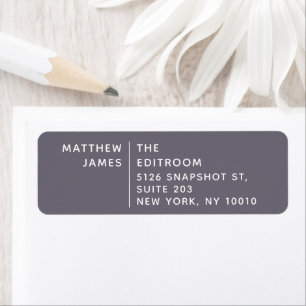 Simple moderne minimaliste violet gris blanc affai