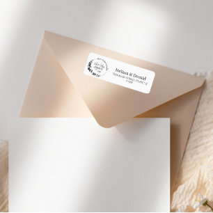 Simple moderne Mr & Mrs Script Adresse