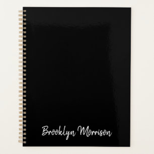 Simple moderne noir écrit à la main texte