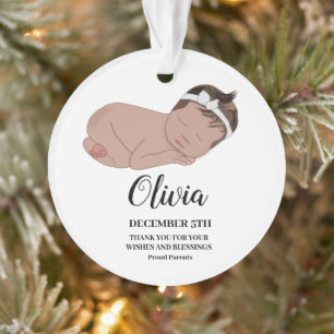 Simple moderne nouveau-né Faire-part de naissance