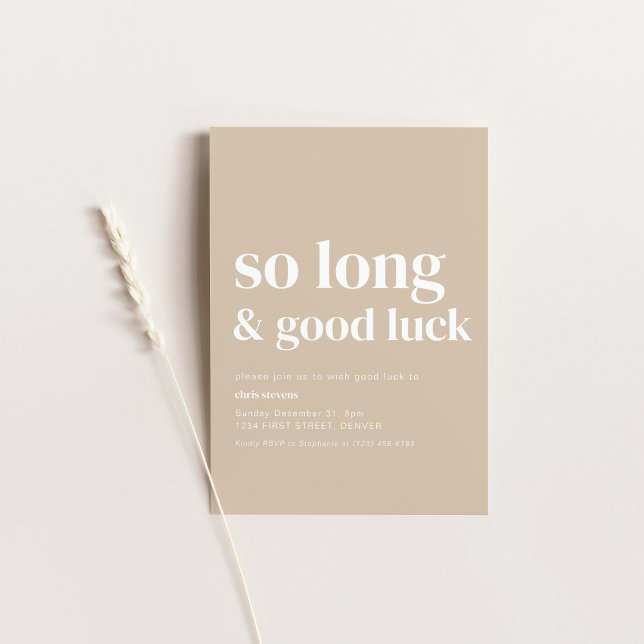 Simple moderne si long Invitation de la fête d'adi (Créateur téléchargé)
