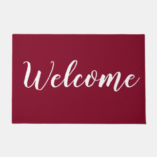 Simple Moderne Tapis de Bienvenue en Typographie S