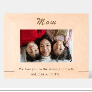 Simple Mom Quote Custom Wood Picture Frames