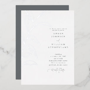 Simple Moments Parents HandDrawn Stem Foil Wedding