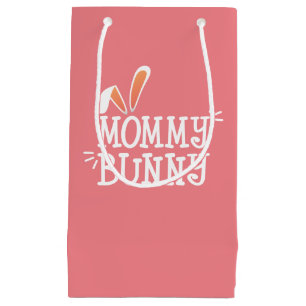 Simple Mommy Bunny Easter Typography   Gift Bag