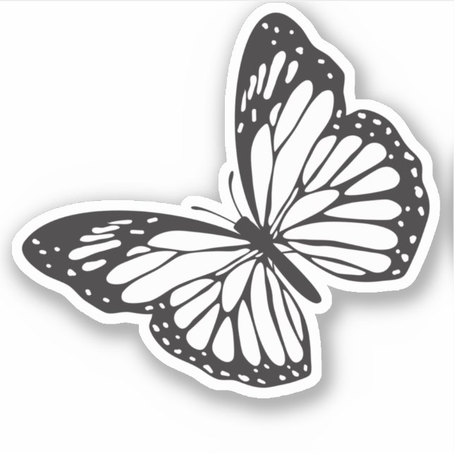 Simple Monarch Butterfly silhouette (Front)