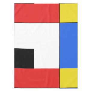 Simple Mondrian Neoplasticism Tablecloth