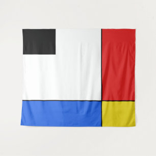 Simple Mondrian Neoplasticism Tapestry