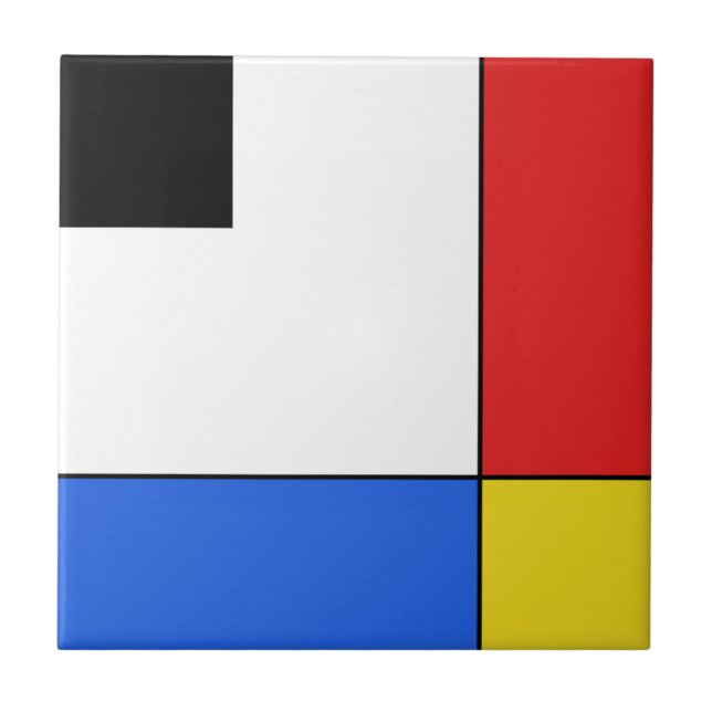 Simple Mondrian Neoplasticism Tile (Front)