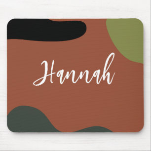 Simple monogram Abstract and colours for minimalis Mouse Pad