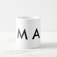Simple monogram add your name letter man minimal 