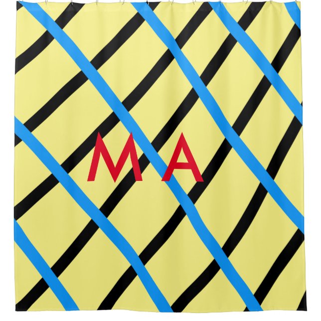 Simple monogram add your name letter man minimal t (Front)