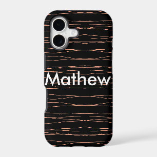 Simple monogram add your name letter man minimal t