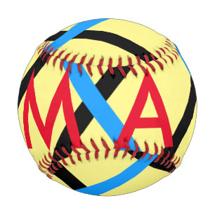 Simple monogram add your name letter man minimal t baseball