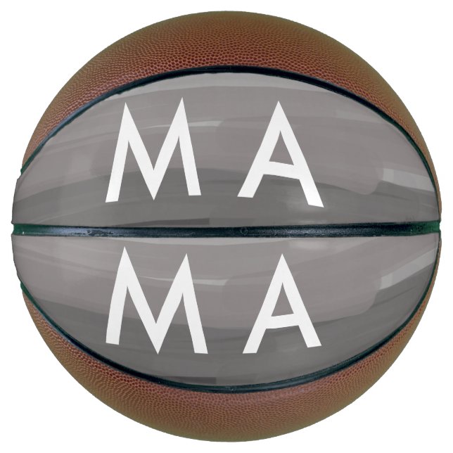 Simple monogram add your name letter man minimal t basketball (Front)