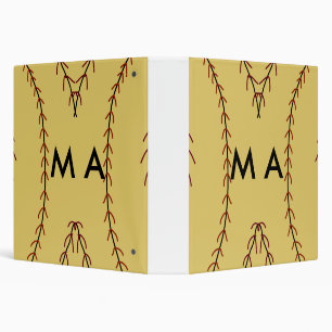 Simple monogram add your name letter man minimal t binder