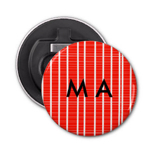 Simple monogram add your name letter man minimal t bottle opener