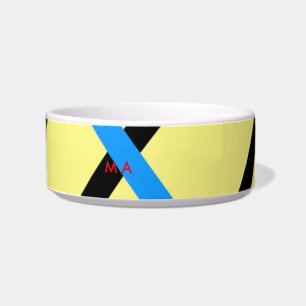 Simple monogram add your name letter man minimal t bowl