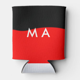 Simple monogram add your name letter man minimal t can cooler