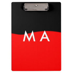 Simple monogram add your name letter man minimal t clipboard