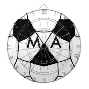 Simple monogram add your name letter man minimal t dartboard