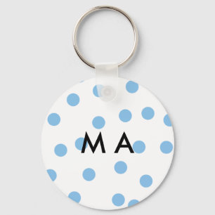 Simple monogram add your name letter man minimal t keychain