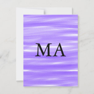 Simple monogram add your name letter man minimal t postcard