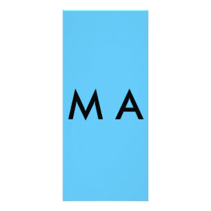 Simple monogram add your name letter man minimal t rack card